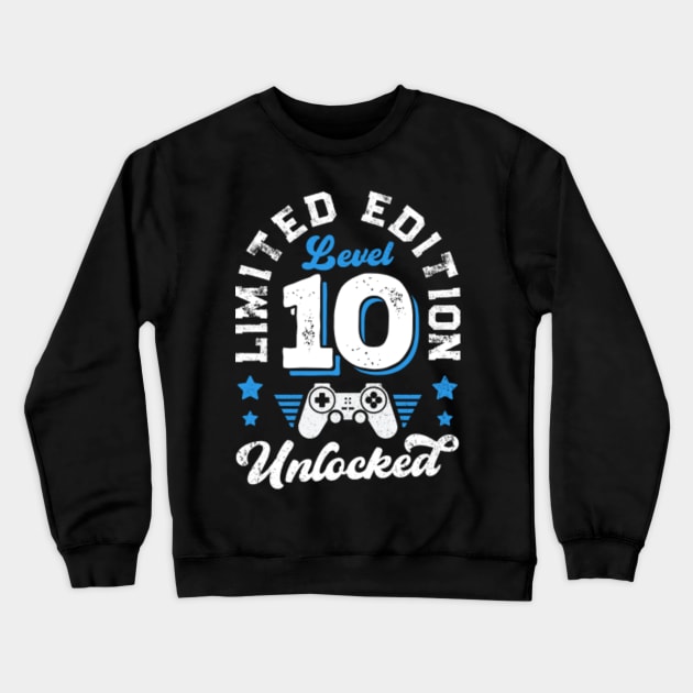 Level 10 Unlocked Limited Edition Birthday Crewneck Sweatshirt by Rebrand